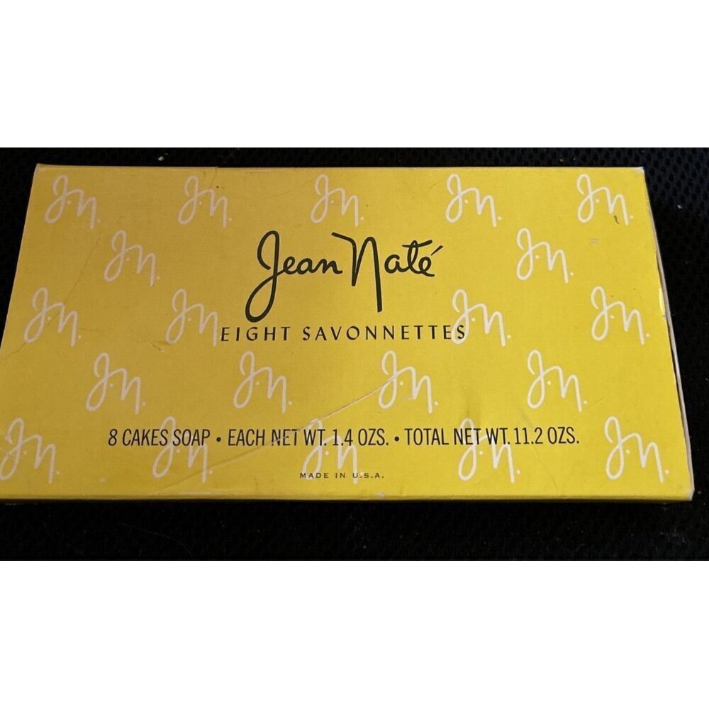 Vintage JEAN NATE Savonnettes 8 Soap Cakes 11.2 oz USA Lanvin Charles The Ritz